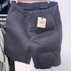 ASOS Charcoal Flat Front Men's Shorts